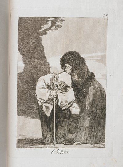 Plate from Los Caprichos, 1797-1798 by Francisco de Goya